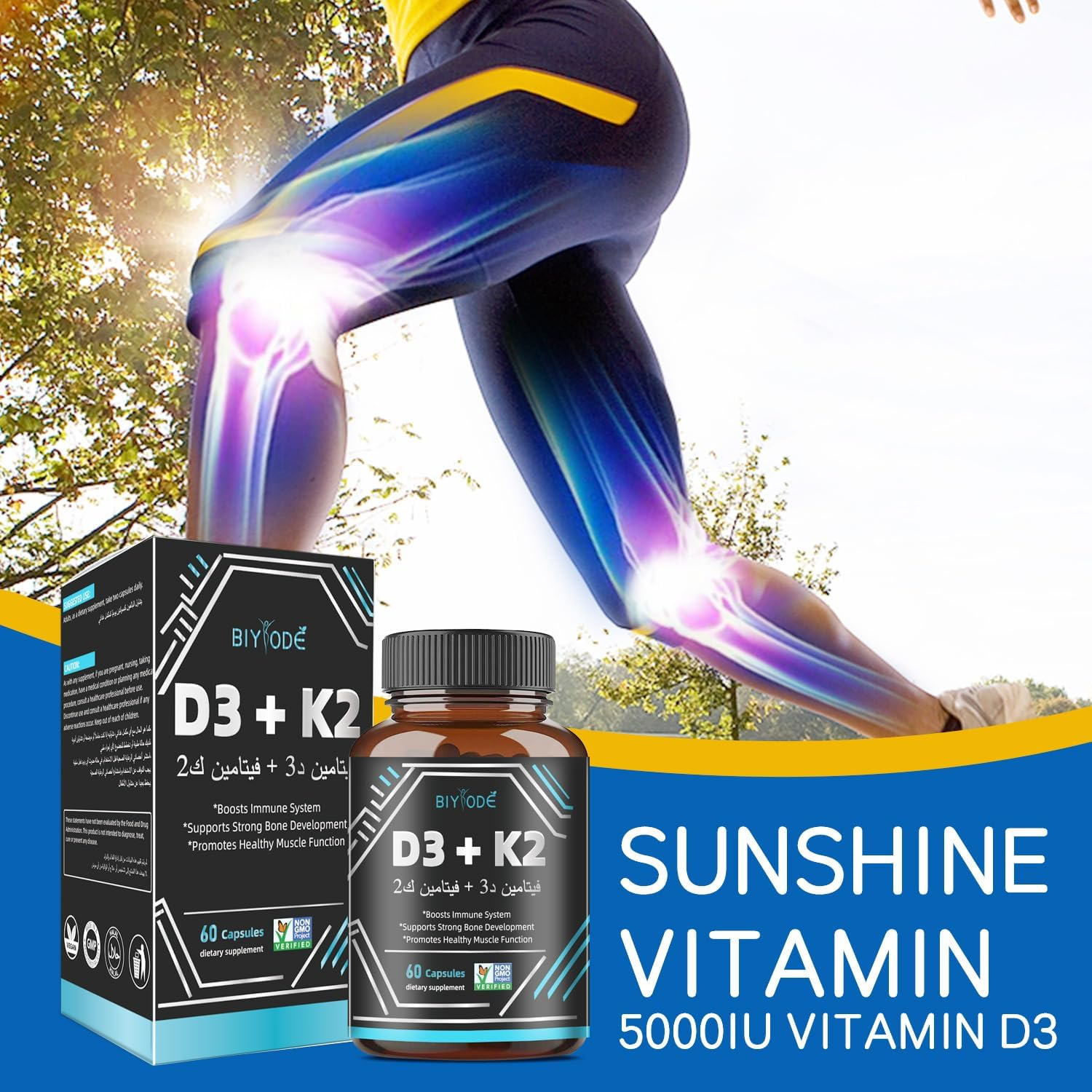 BIYODE D3 + K2: The Ultimate Bone &amp; Immune Support