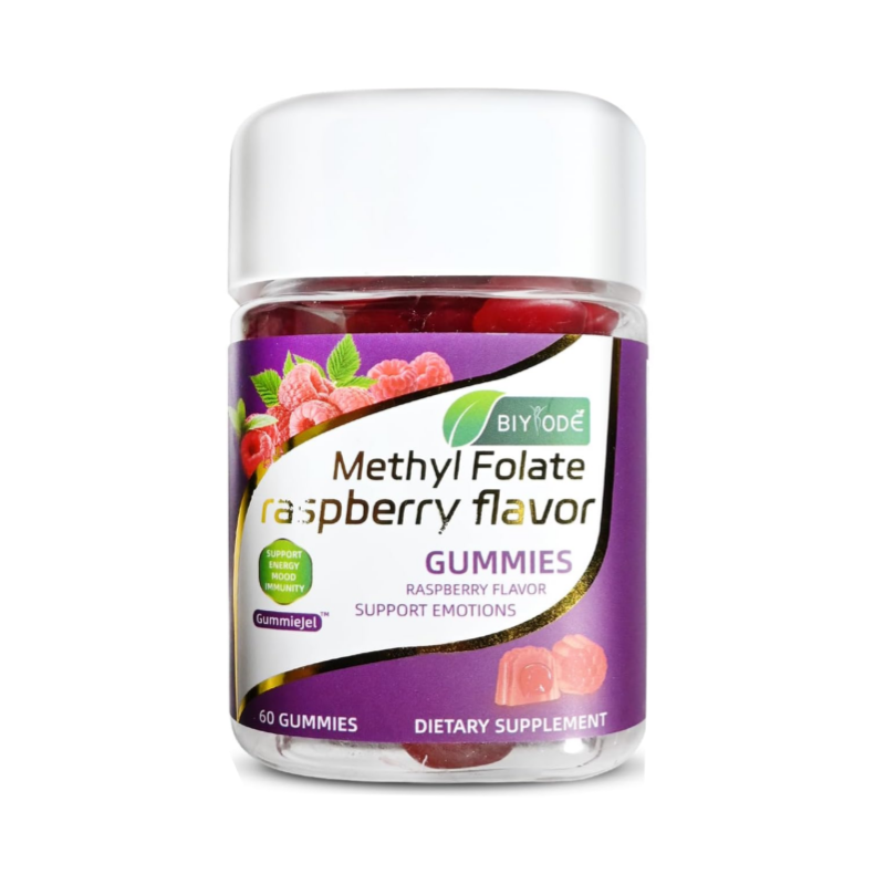 BIYODE Methyl Folate Raspberry Gummies