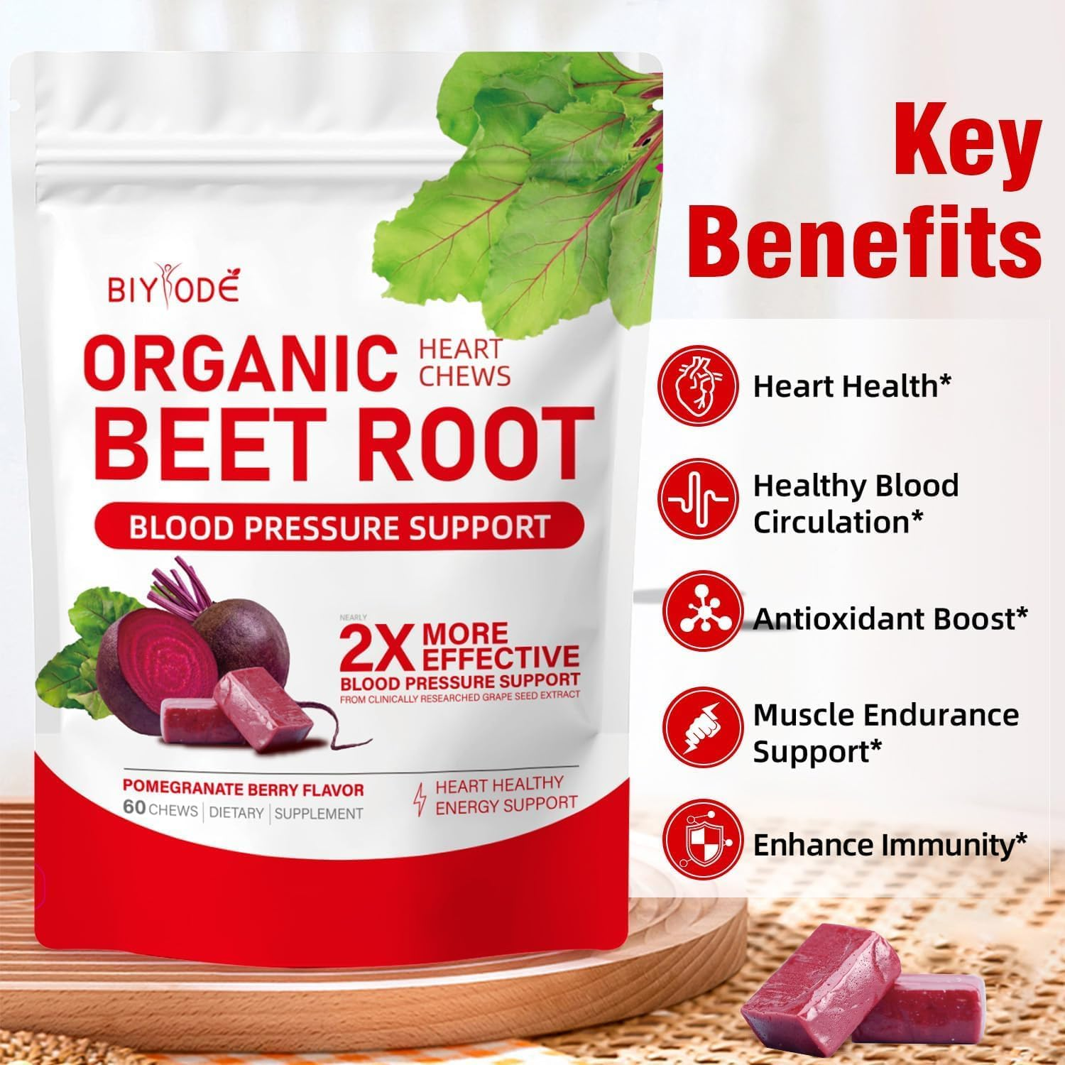 BIYODE Organic Heart Chews