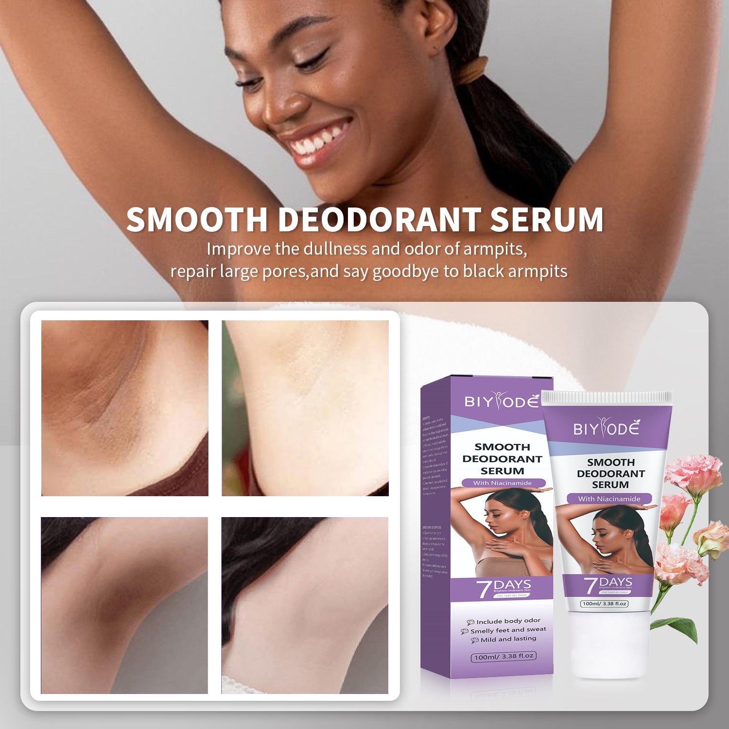 BIYODE SMOOTH DEODORANT SERUM with Niacinamide