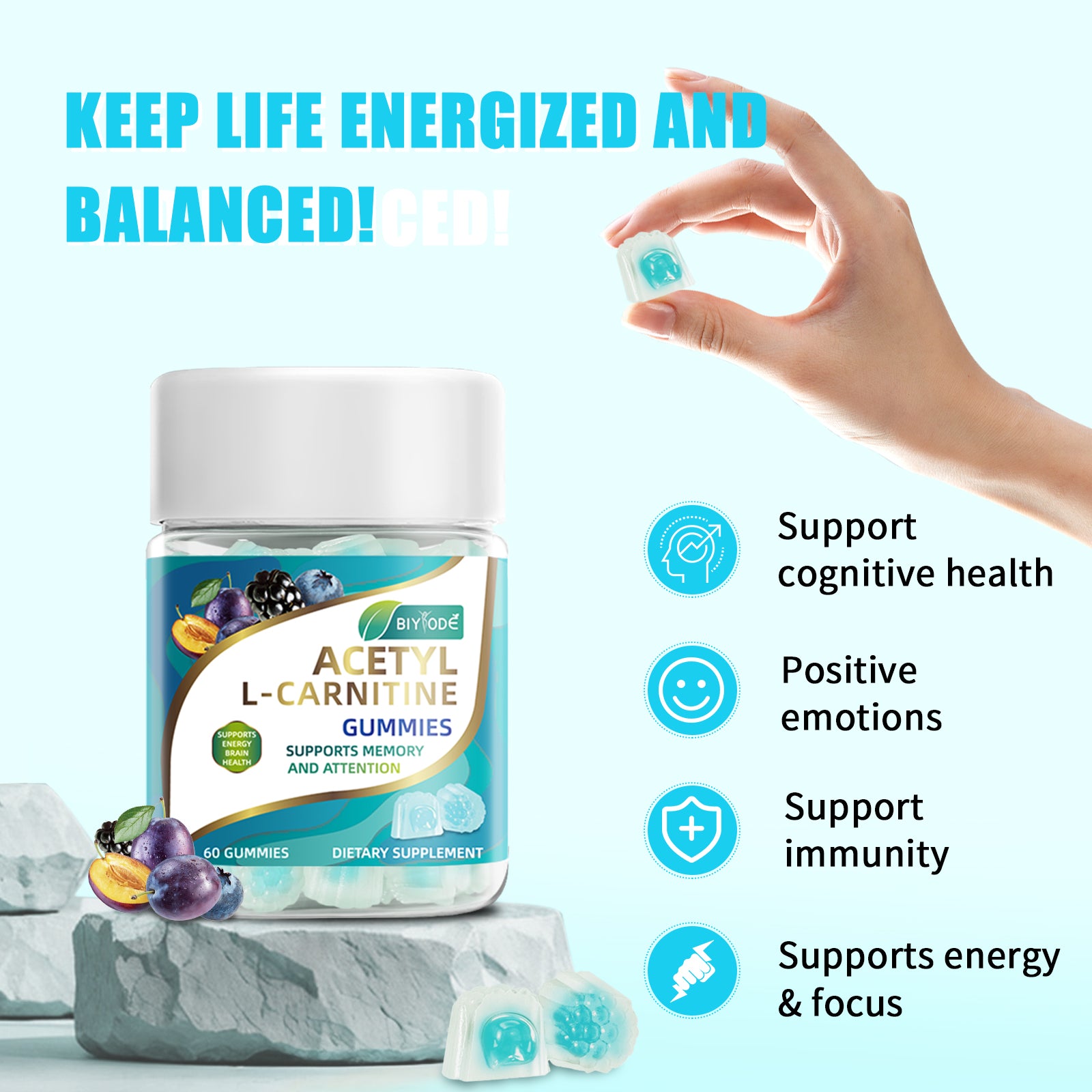 BIYODE Acetyl L-Carnitine Gummies