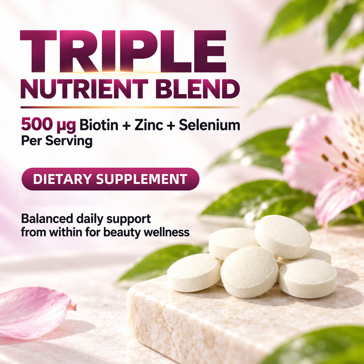 BIYODE Biotin+ Zinc &amp; Selenium Complex Tablets