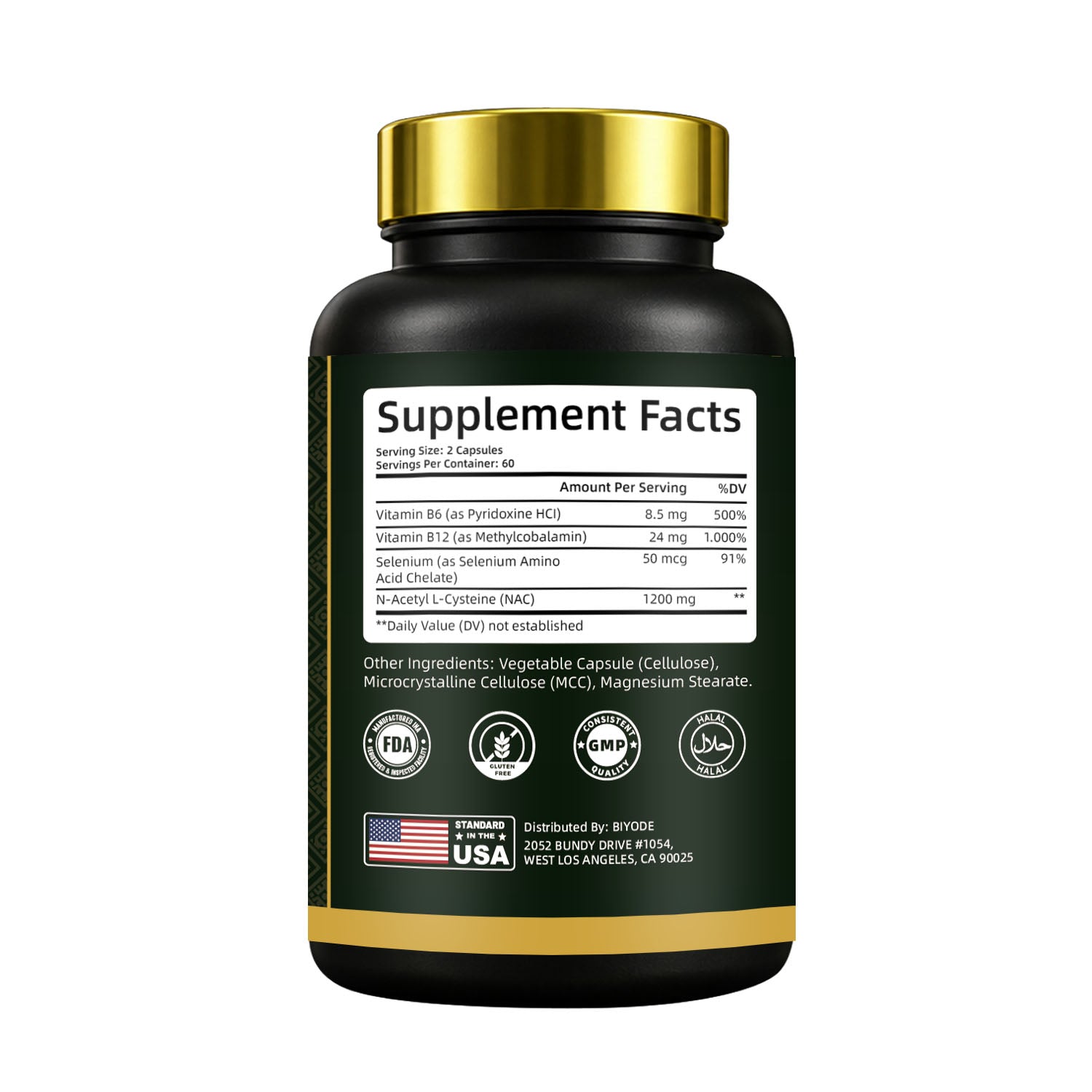 BIYODE NAC 1200mg per Serving – with Selenium
