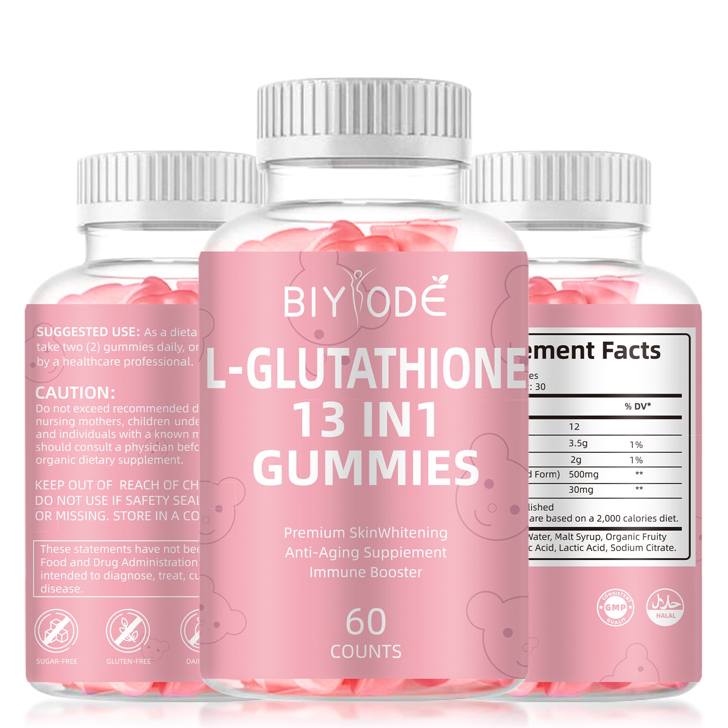 BIYODE L-Glutathione 13-in-1 Gummies