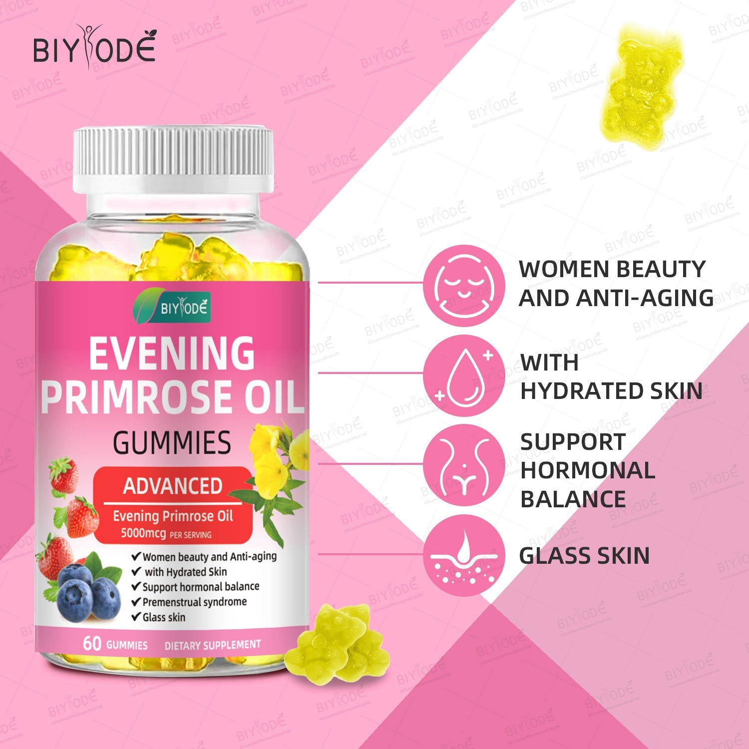 BIYODE Evening Primrose Oil Gummies