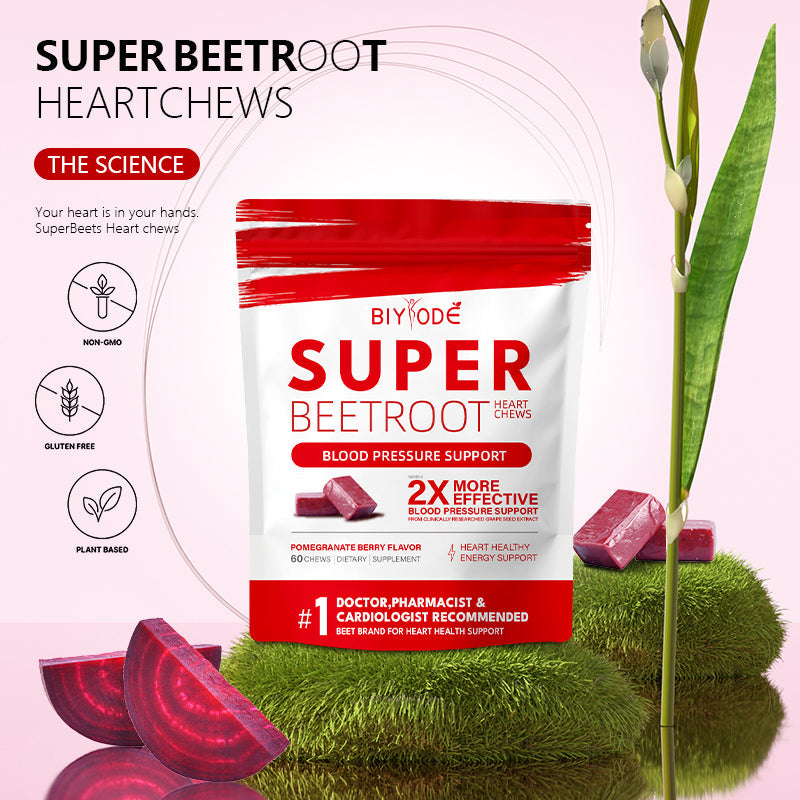BIYODE Super Beetroot Heart Chews