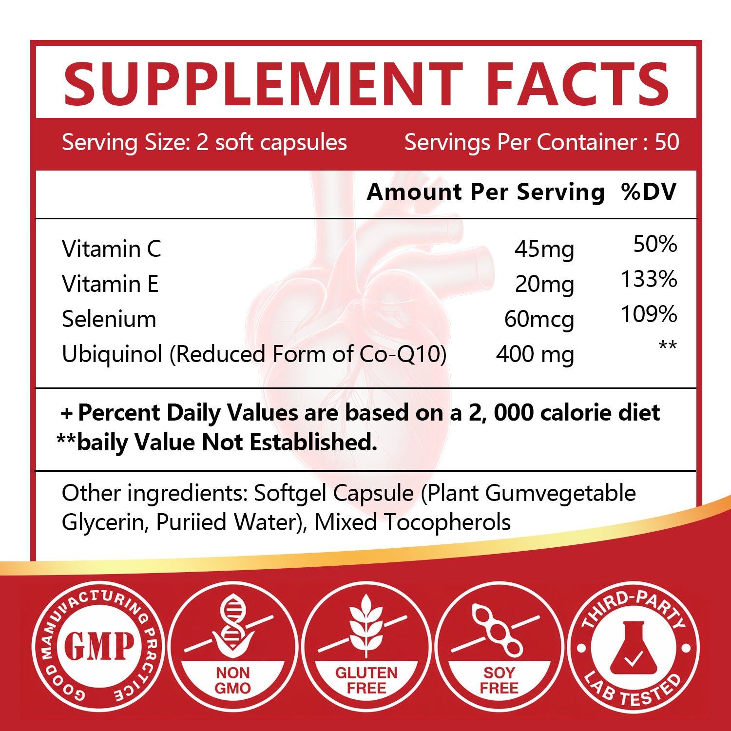 BIYODE Ubiquinol CoQ10 400mg