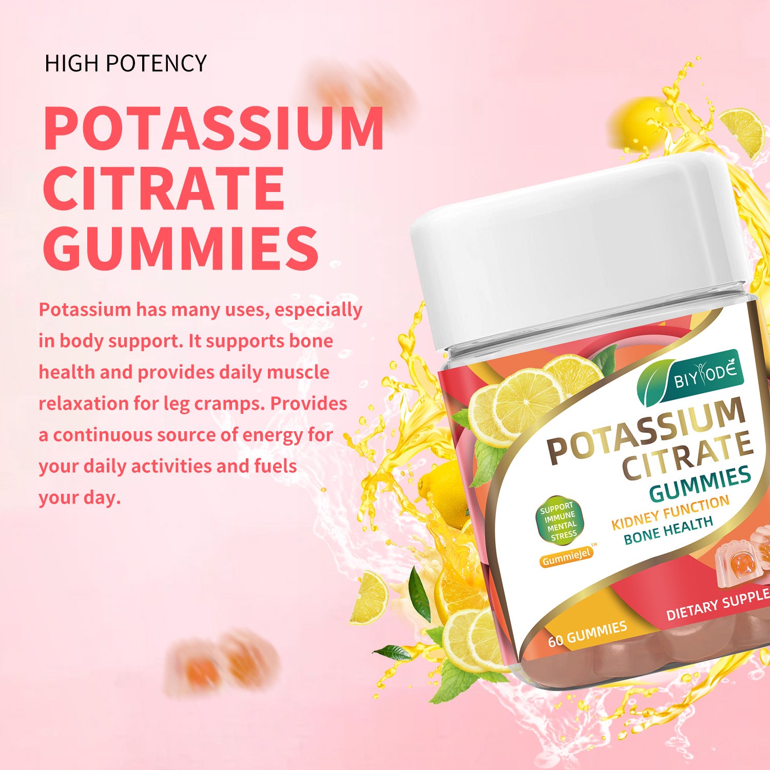 BIYODE Potassium Citrate Gummies