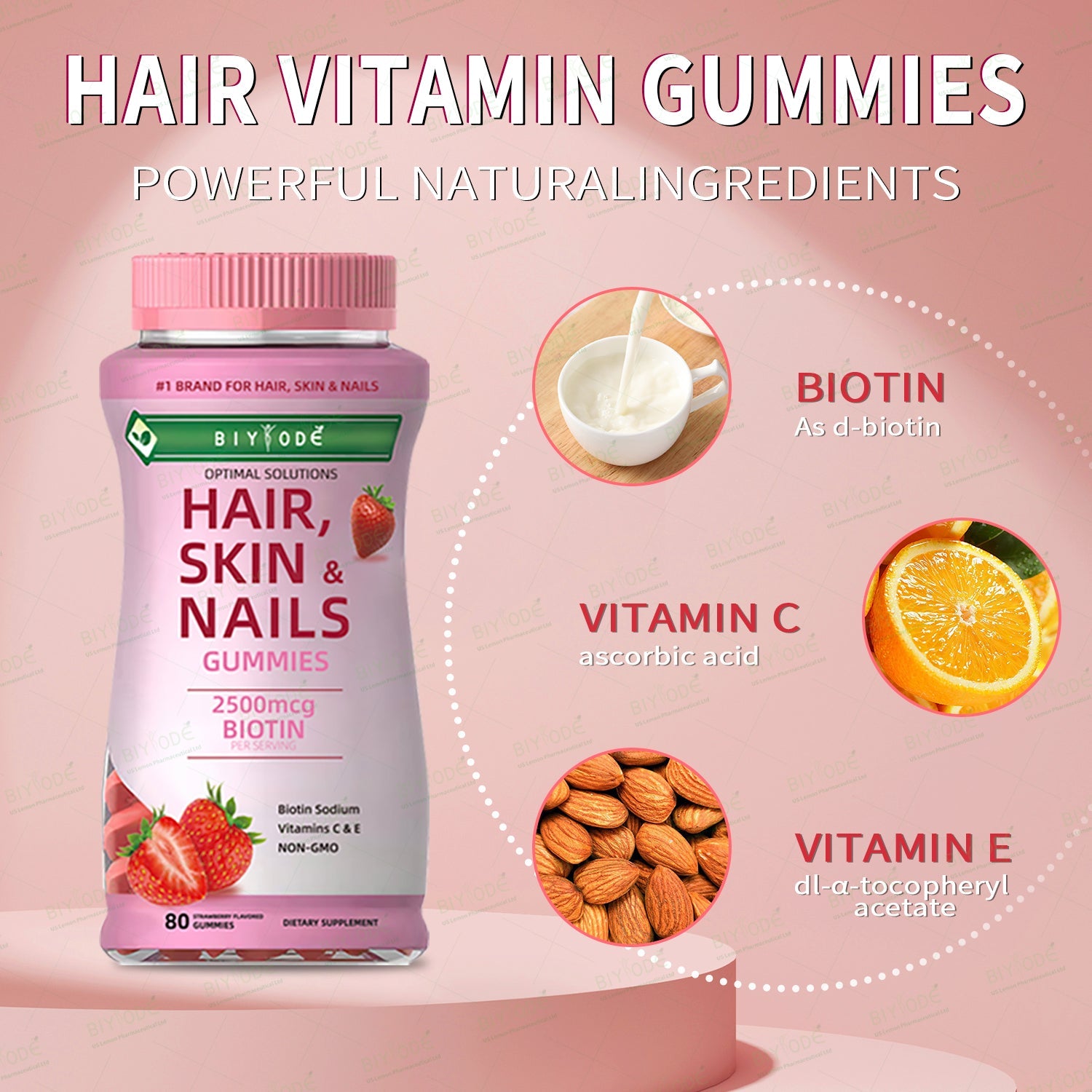 BIYODE Hair, Skin & Nail Care Gummies