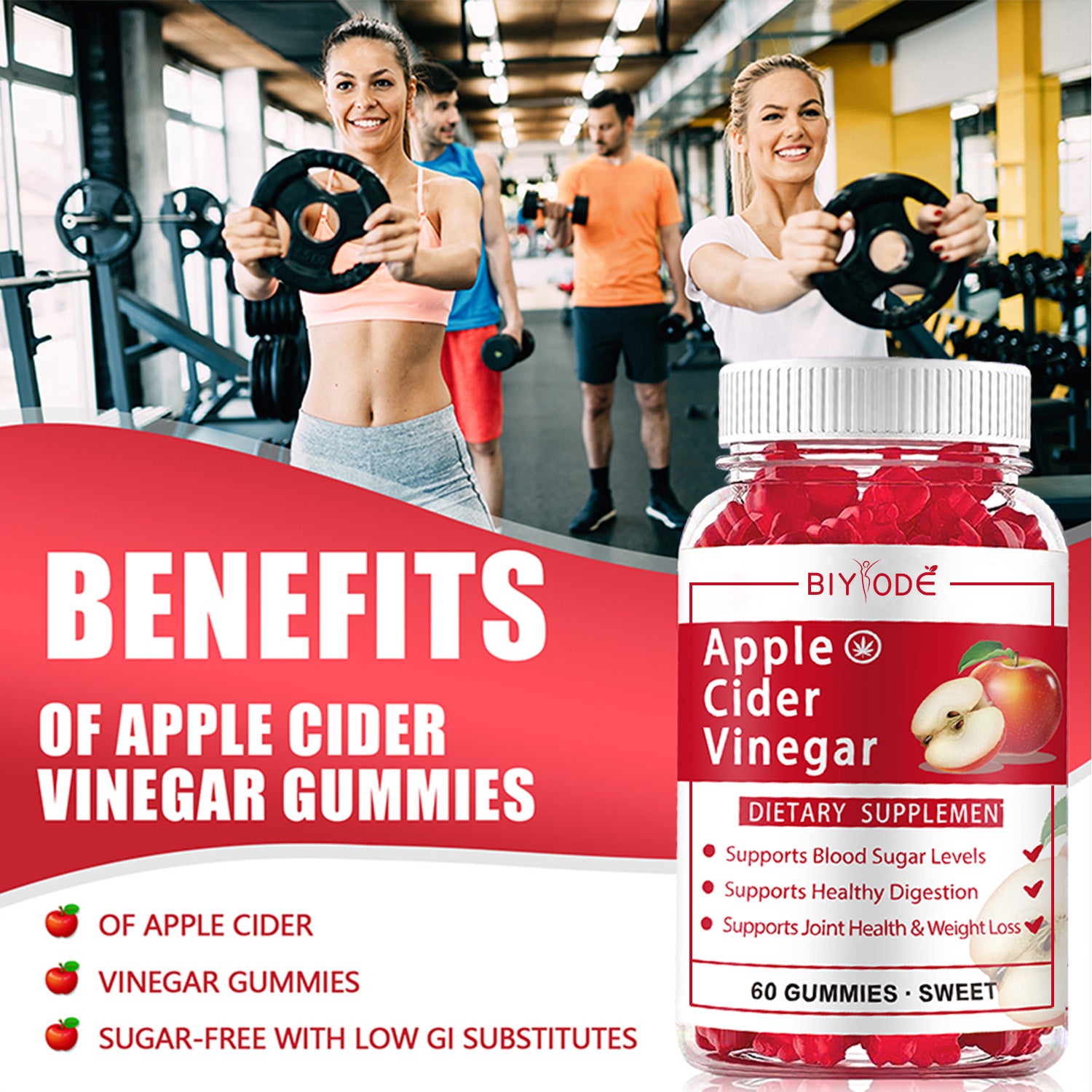 BIYODE Apple Cider Vinegar Gummies
