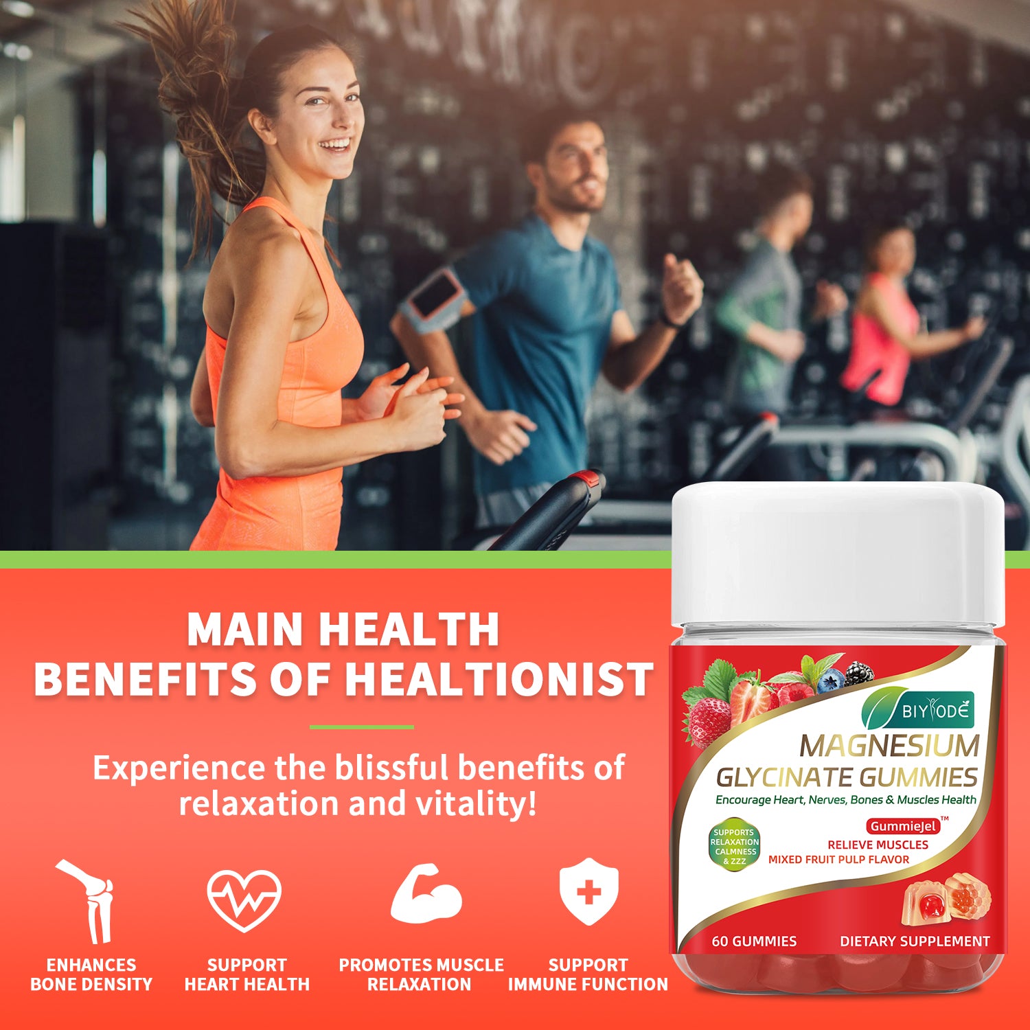 BIYODE Magnesium Glycinate Gummies