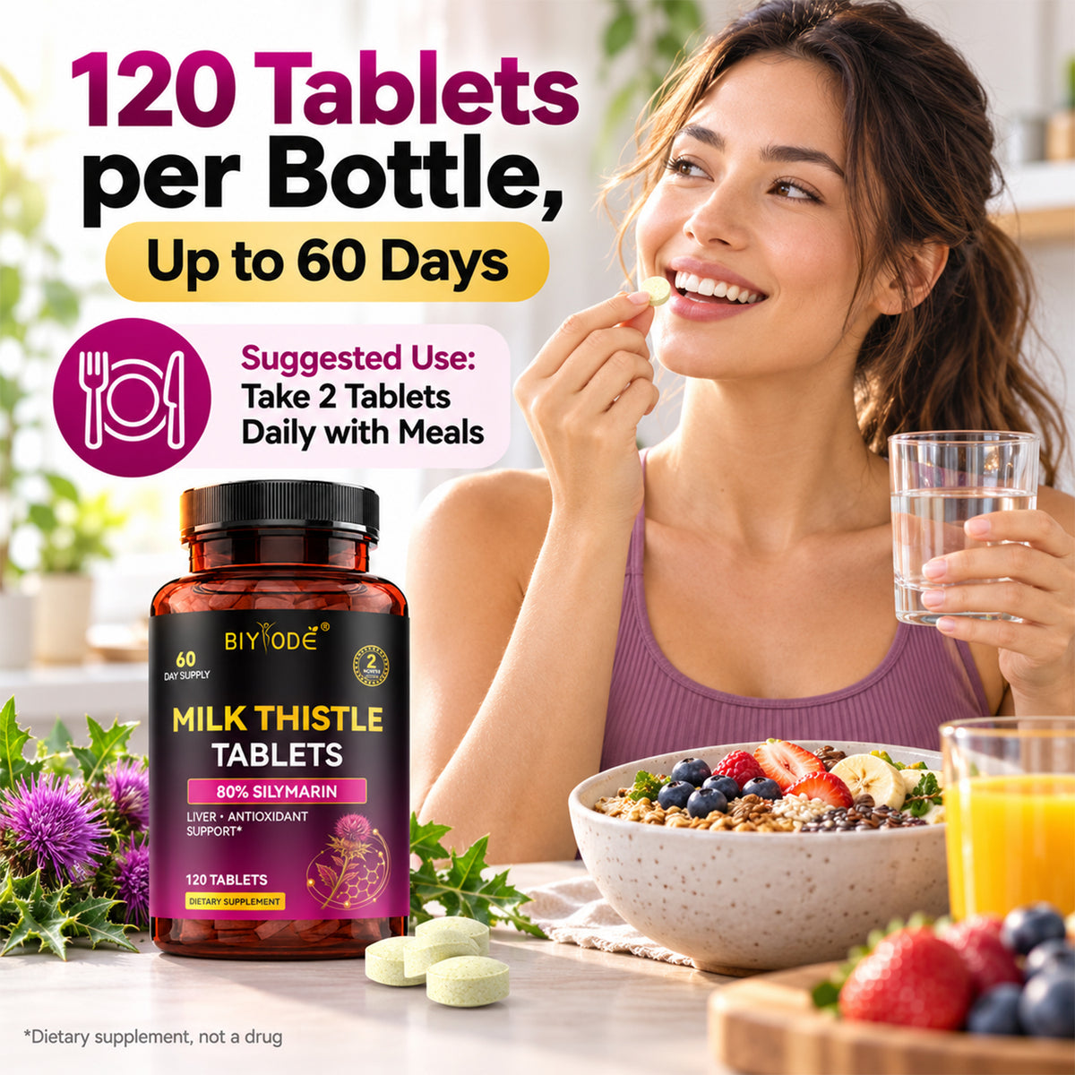 BIYODE Milk Thistle Tablets
