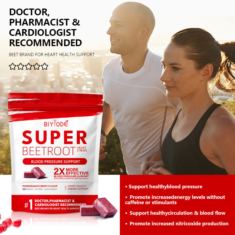 BIYODE Super Beetroot Heart Chews