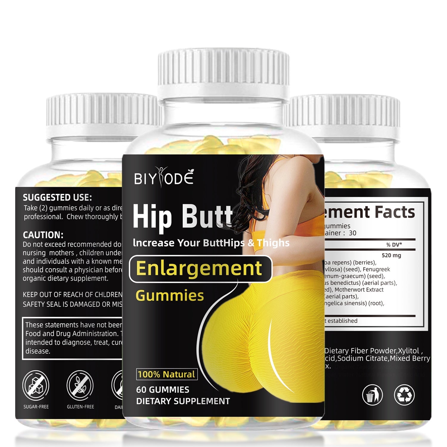 BIYODE Hip Butt Enlargement Gummies