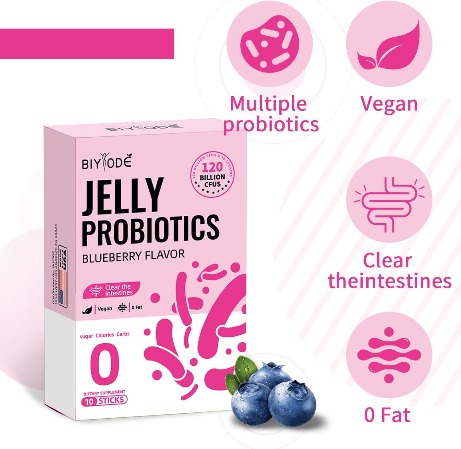 BIYODE Jelly Probiotics – Blueberry Flavor
