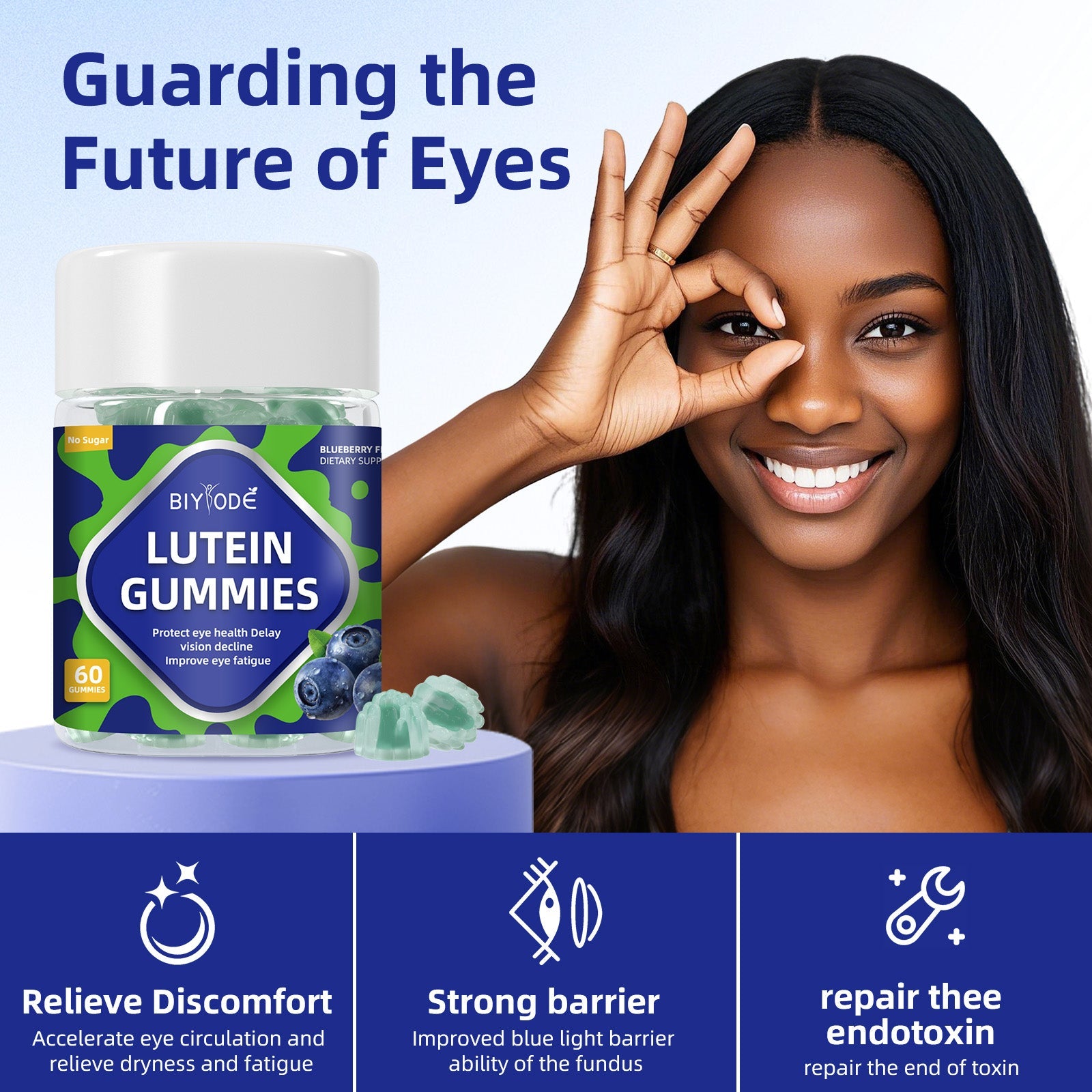 BIYODE Sugar-Free Blueberry Flavor Lutein