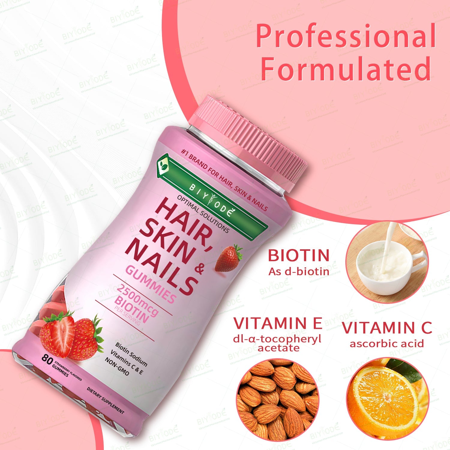 BIYODE Hair, Skin & Nail Care Gummies