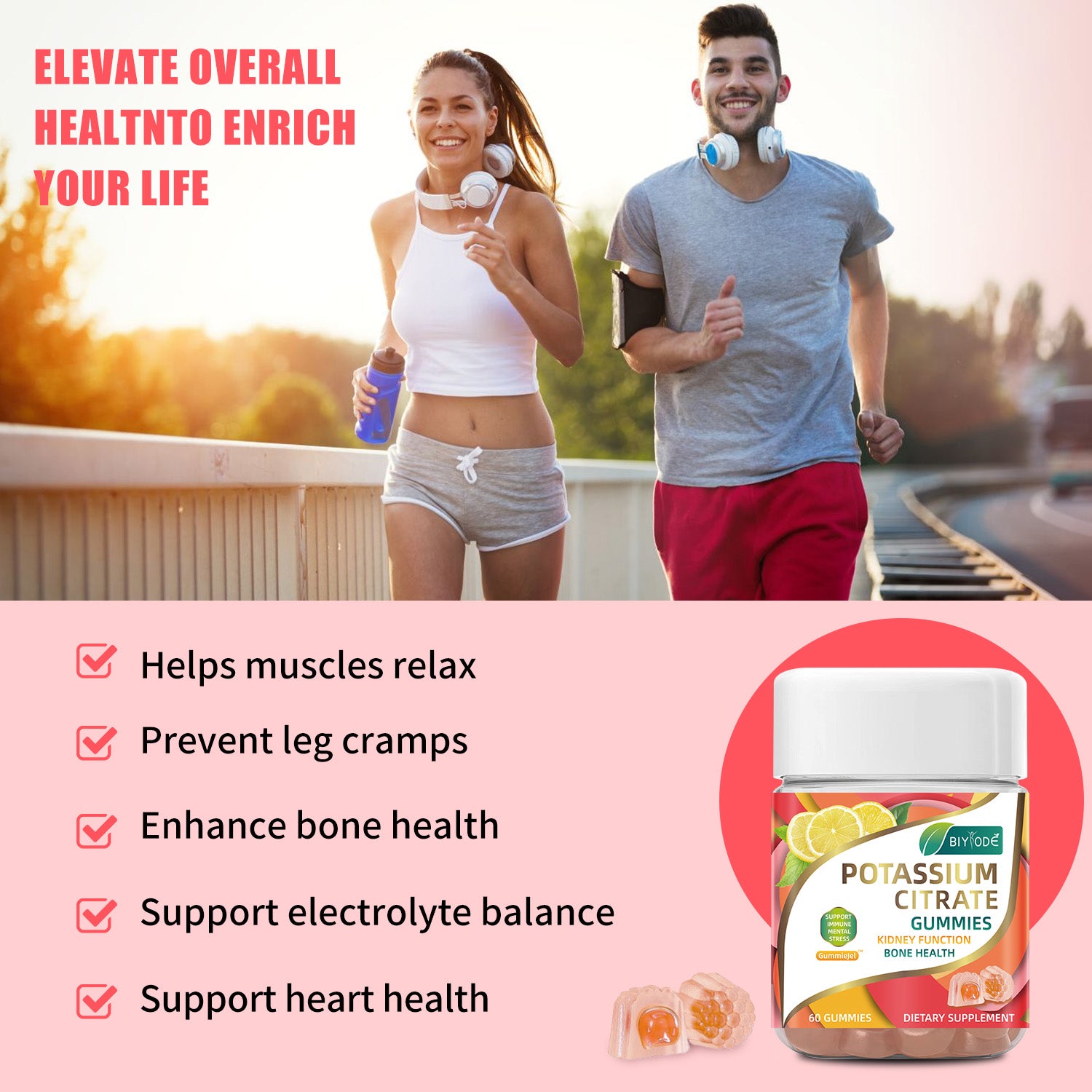 BIYODE Potassium Citrate Gummies