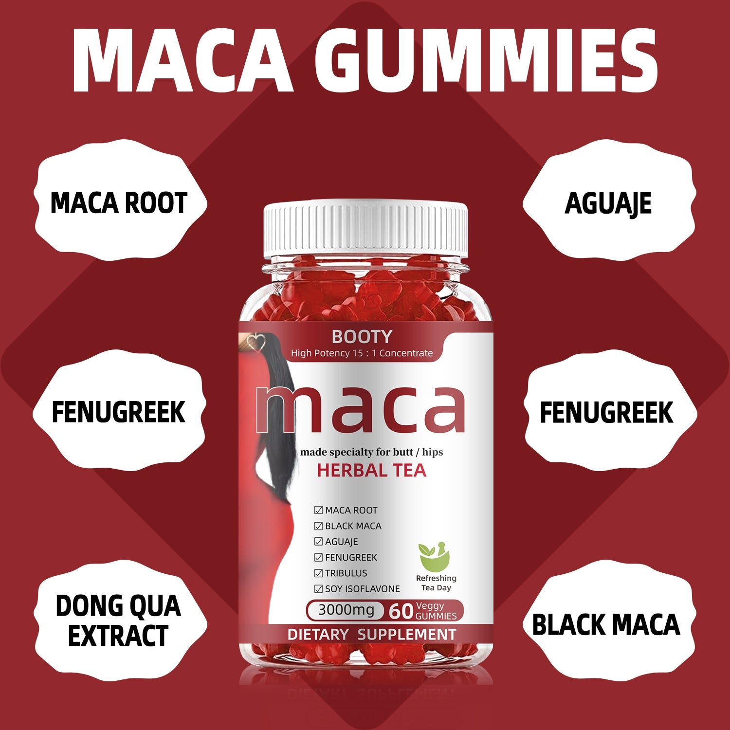 BIYODE Maca Herbal Tea Gummies