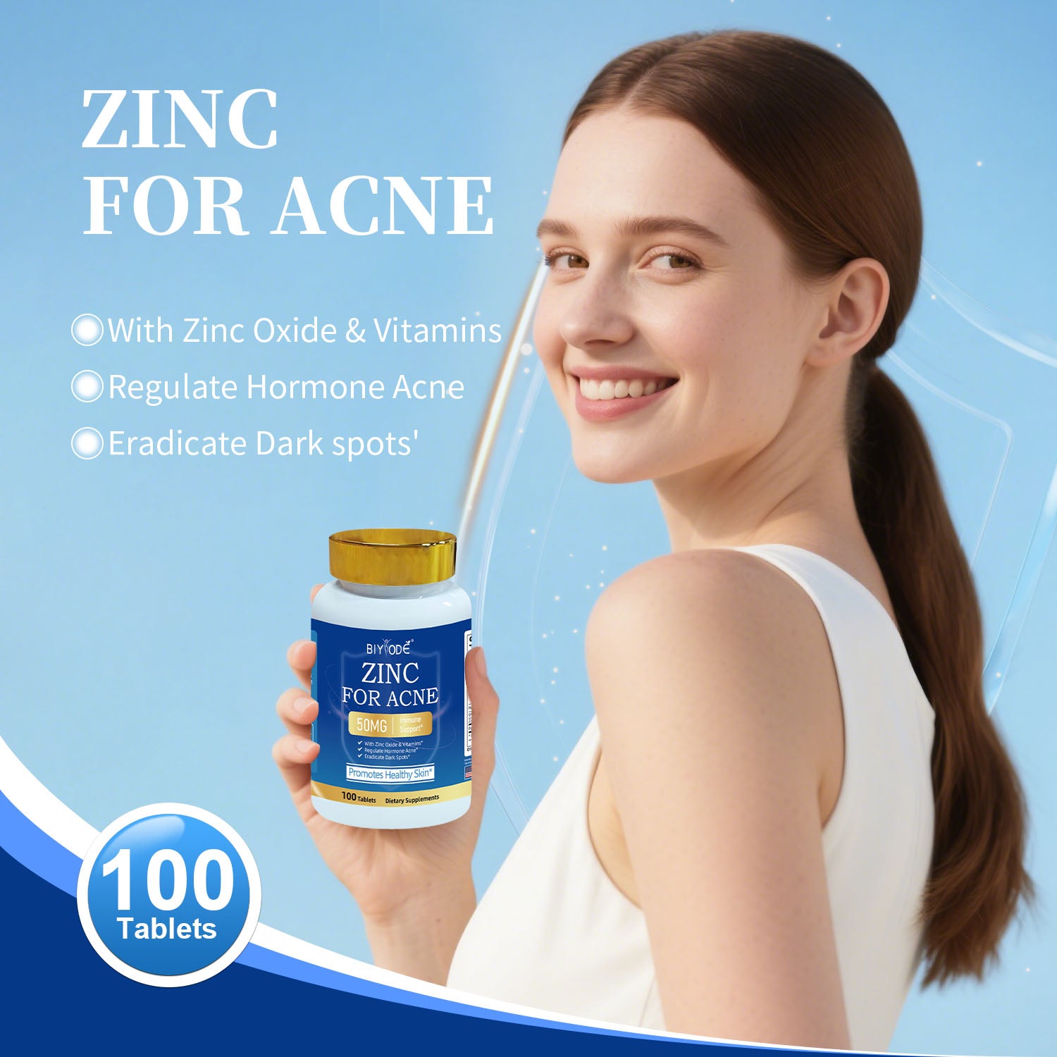 BIYODE ZINC FOR ACNE 50MG