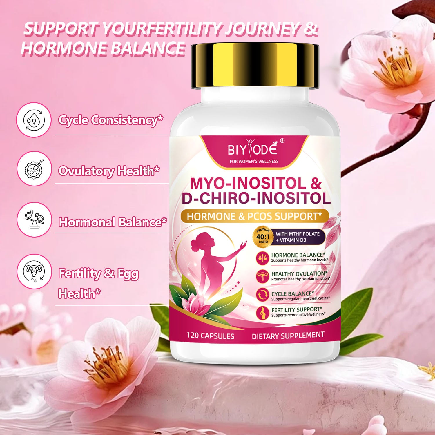 BIYODE Myo-Inositol & D-Chiro-Inositol
