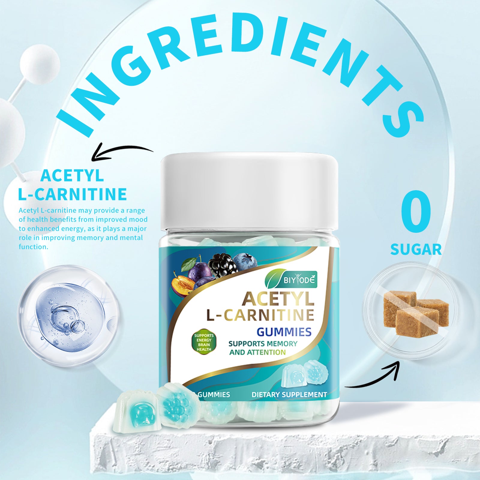 BIYODE Acetyl L-Carnitine Gummies