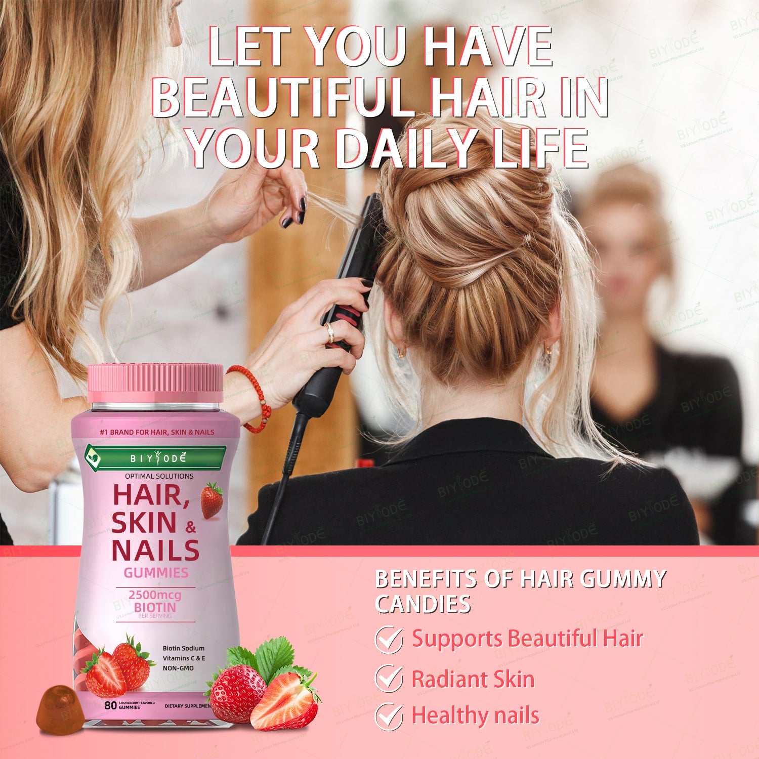 BIYODE Hair, Skin & Nail Care Gummies