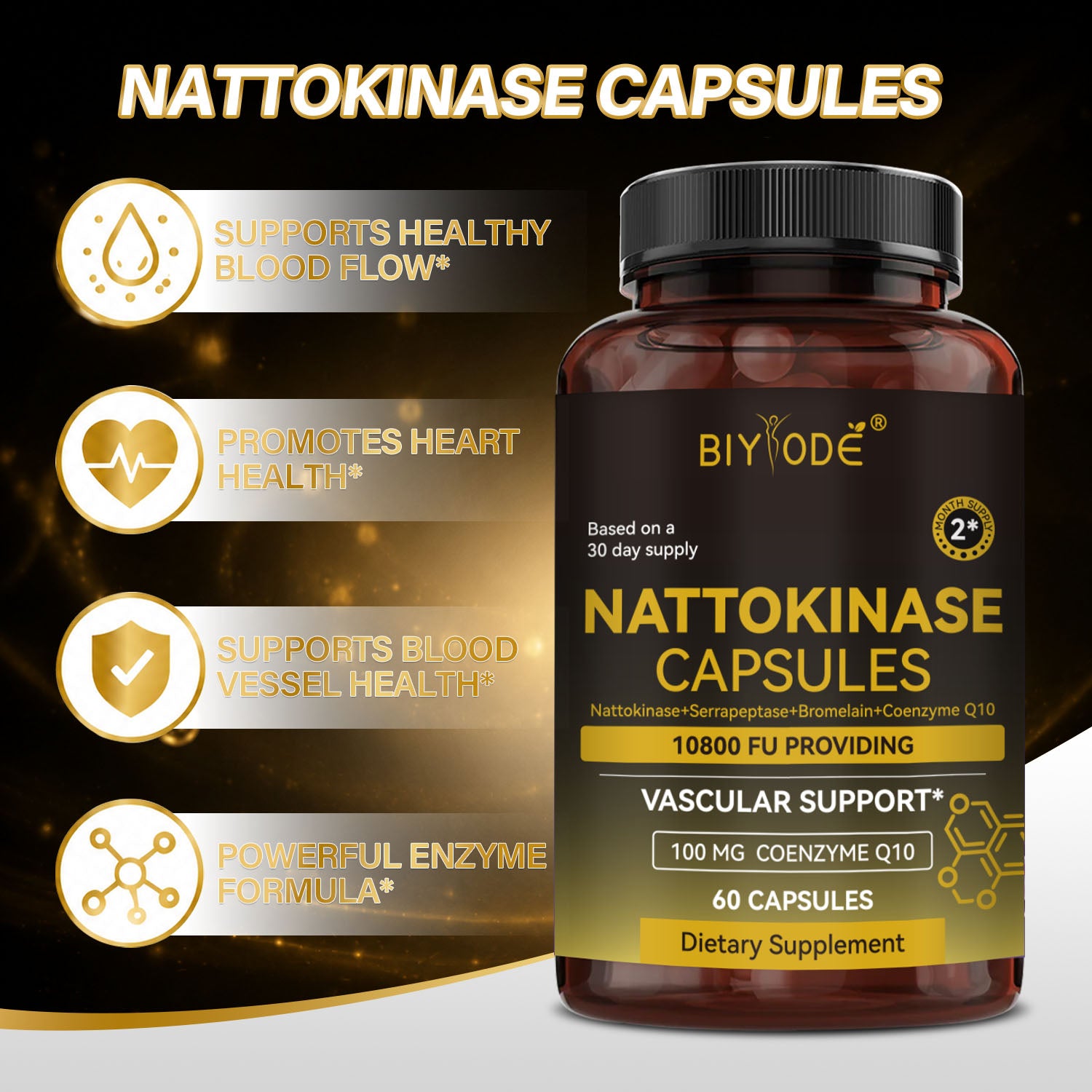 BIYODE Nattokinase Capsules