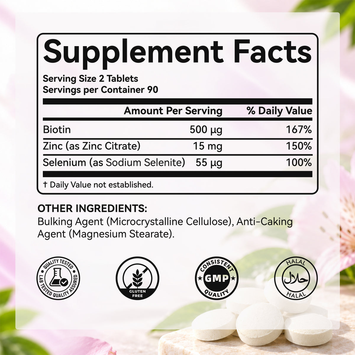 BIYODE Biotin+ Zinc &amp; Selenium Complex Tablets