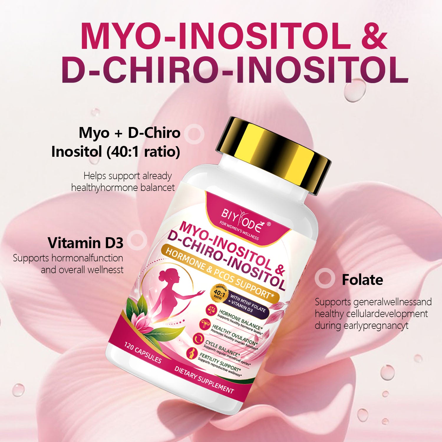 BIYODE Myo-Inositol & D-Chiro-Inositol