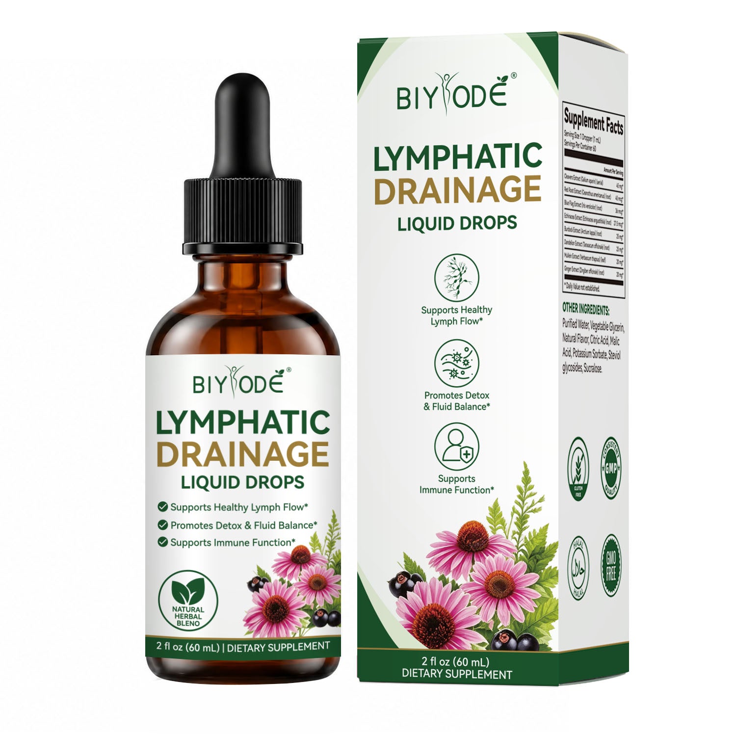 BIYODE Lymphatic Drainage Liquid Drops