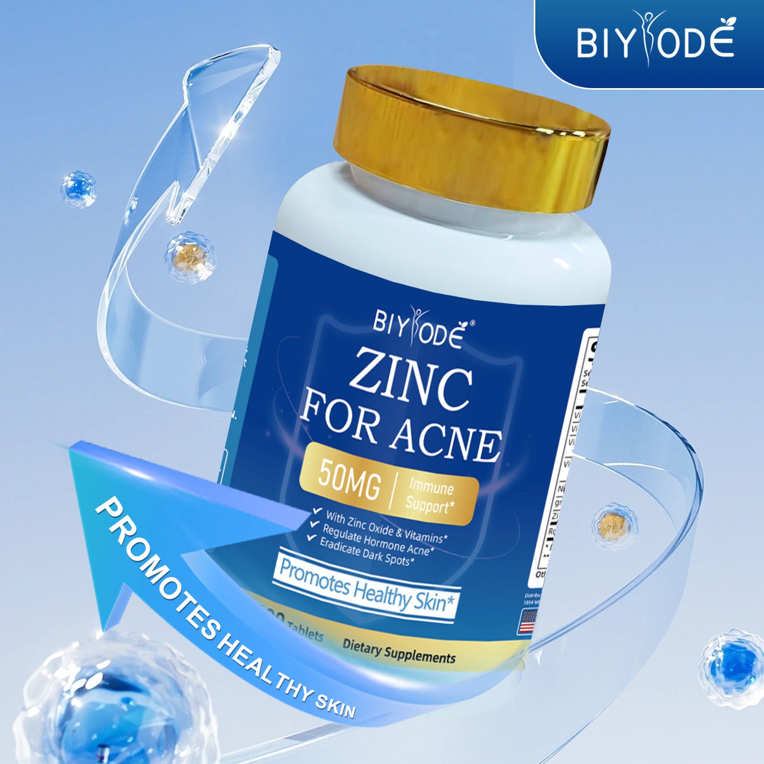 BIYODE ZINC FOR ACNE 50MG