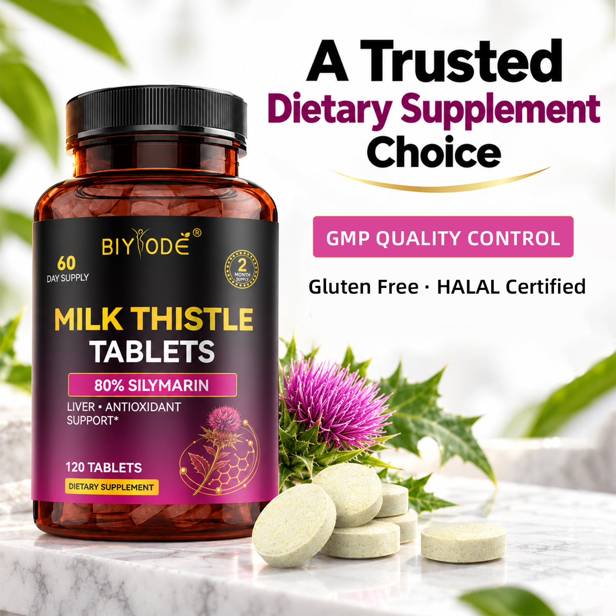 BIYODE Milk Thistle Tablets