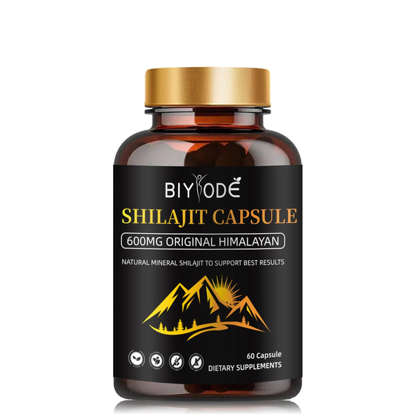 BIYODE Shilajit Capsule (600mg Original Himalayan)