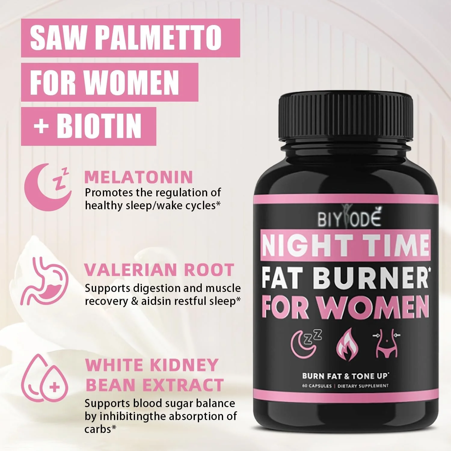 BIYODE Night Time Fat Burner for Women