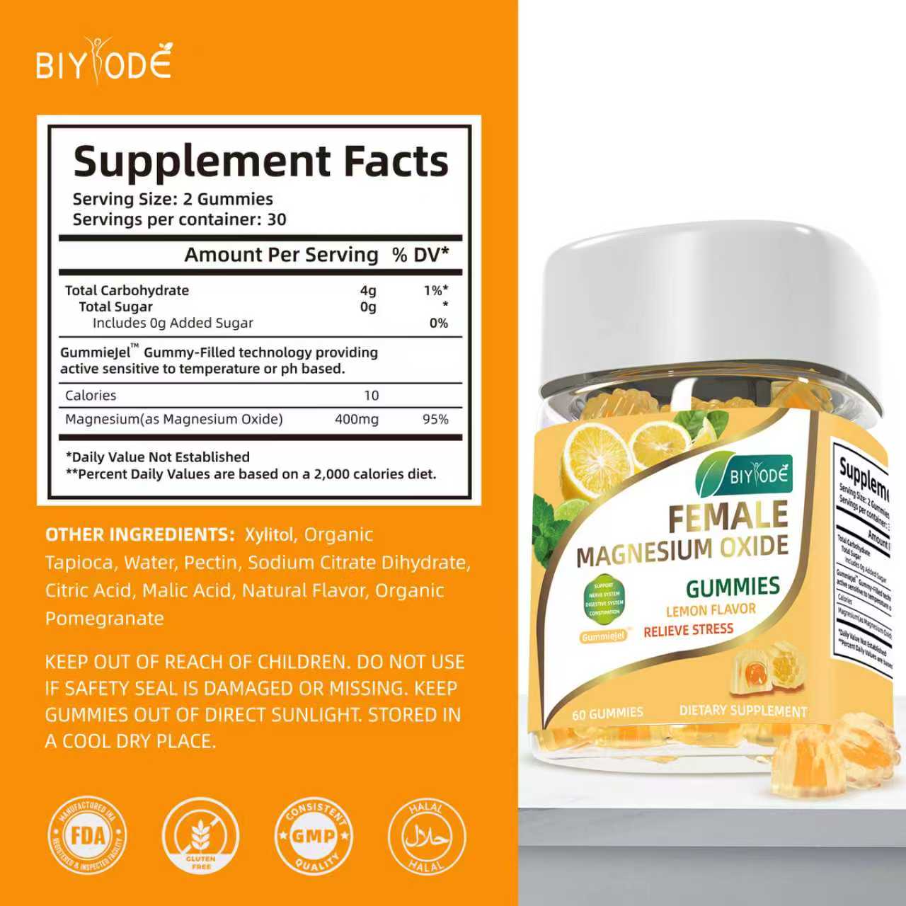 BIYODE Female Magnesium Oxide Gummies: Your Delicious Daily Support