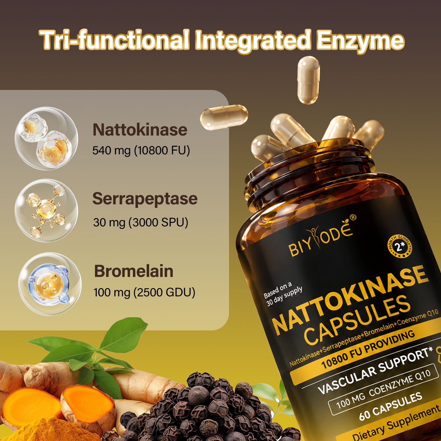 BIYODE Nattokinase Capsules