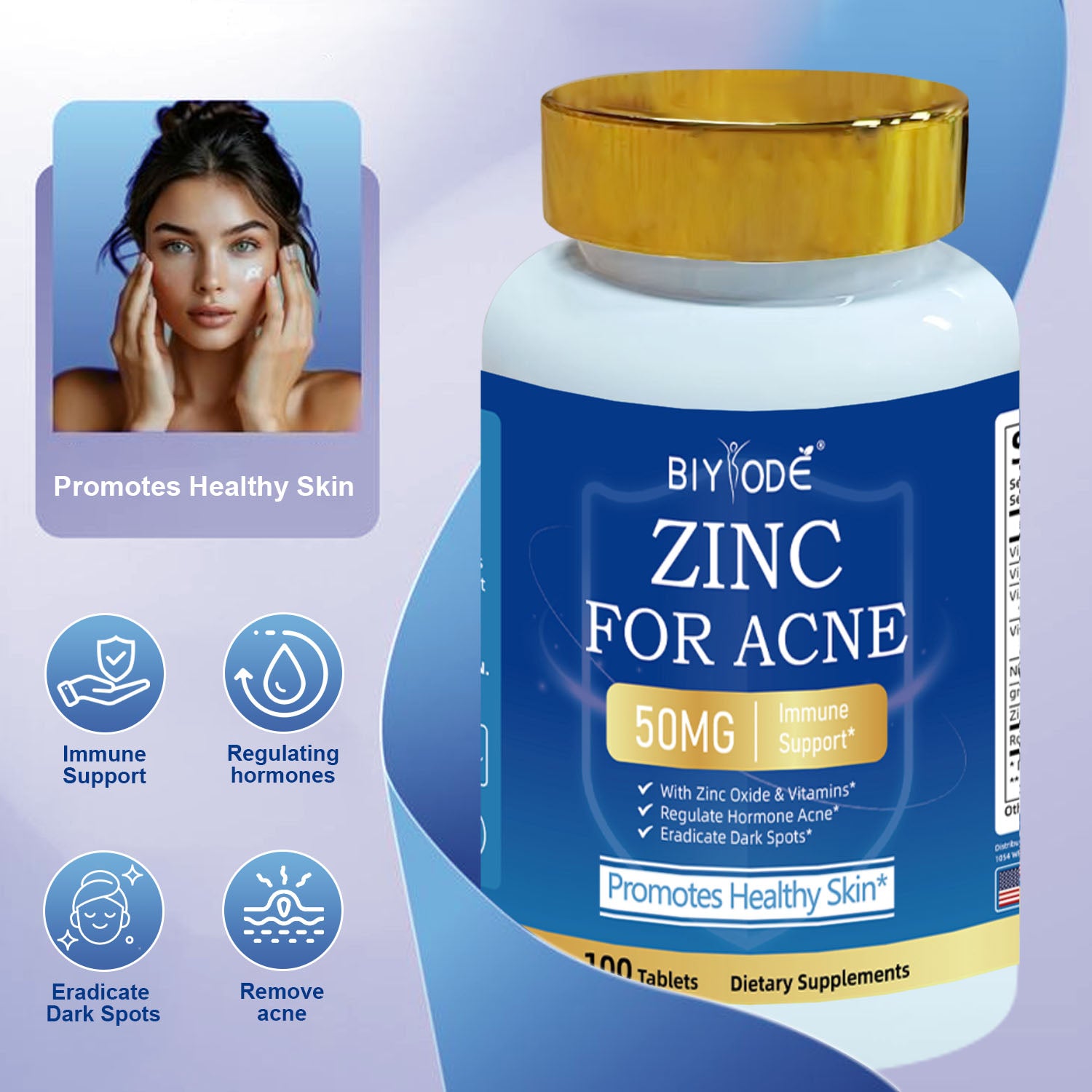 BIYODE ZINC FOR ACNE 50MG