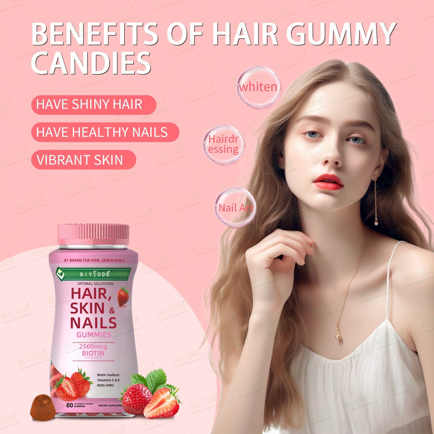 BIYODE Hair, Skin & Nail Care Gummies