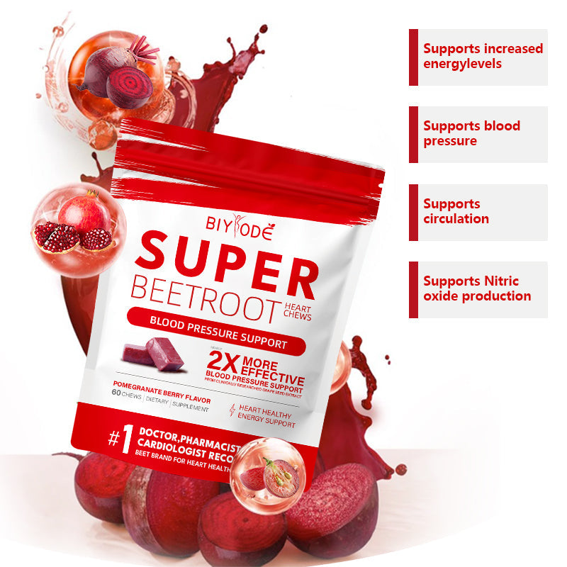 BIYODE Super Beetroot Heart Chews