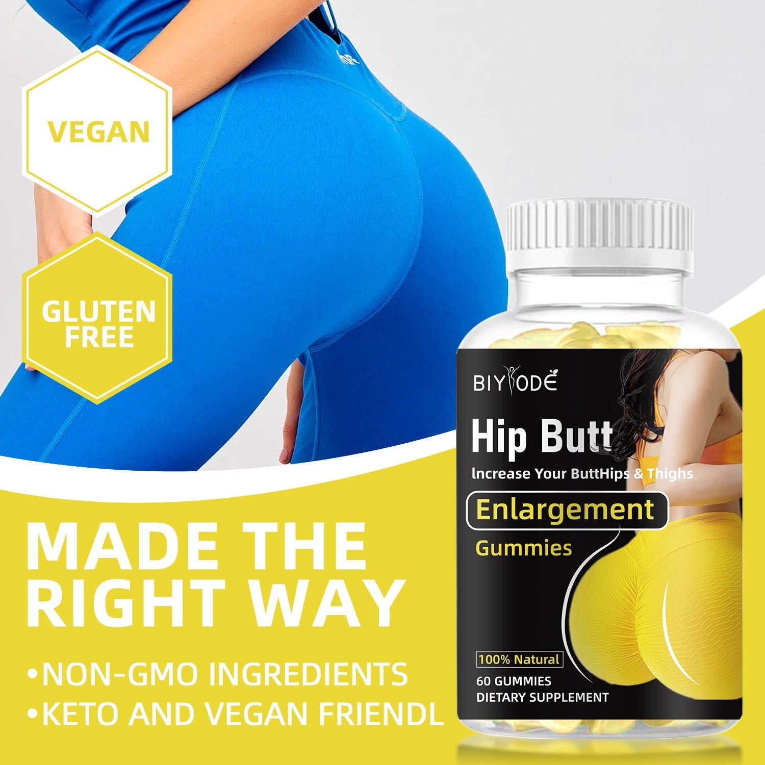 BIYODE Hip Butt Enlargement Gummies