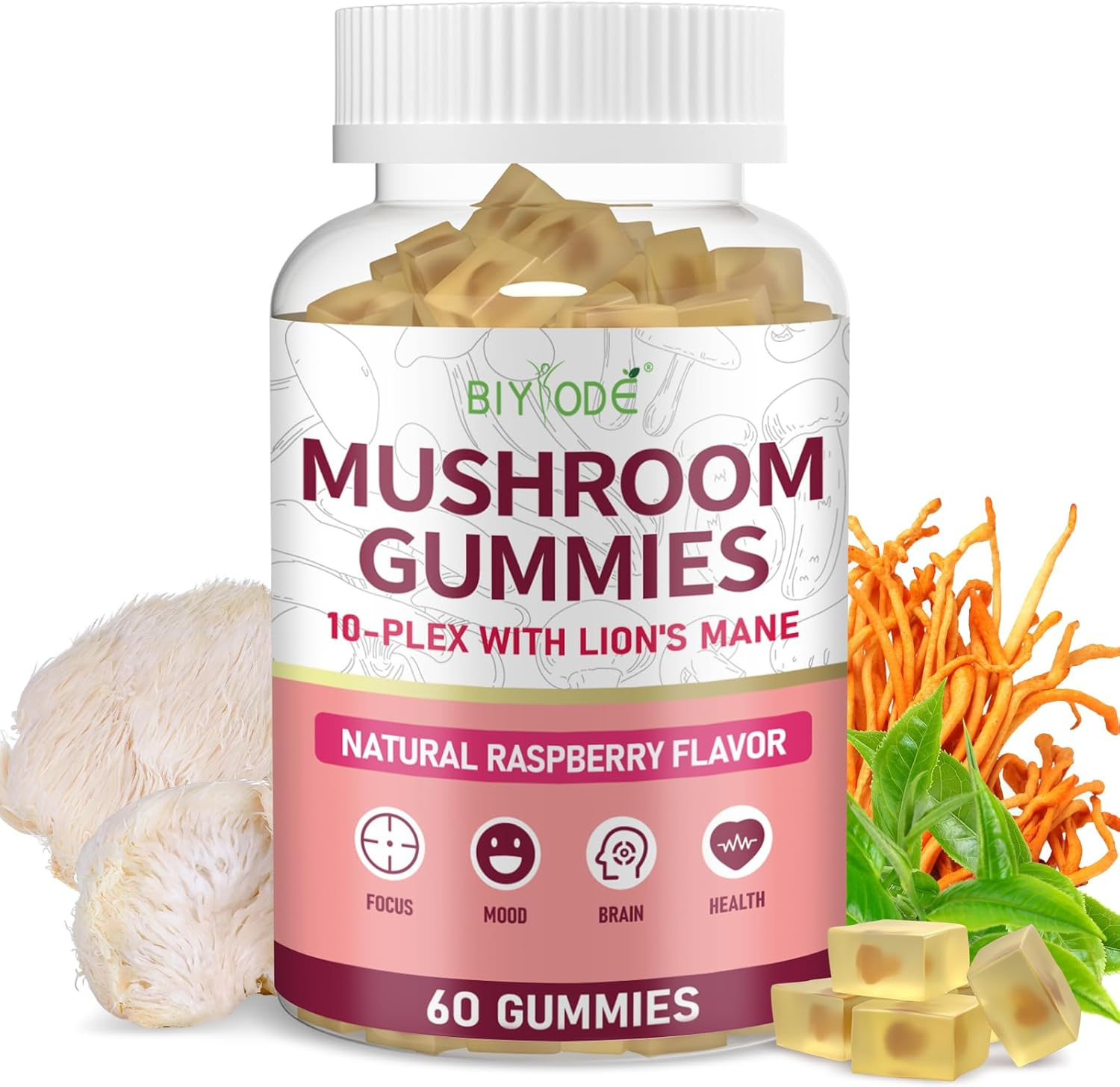 BIYODE Mushroom Gummy Candy