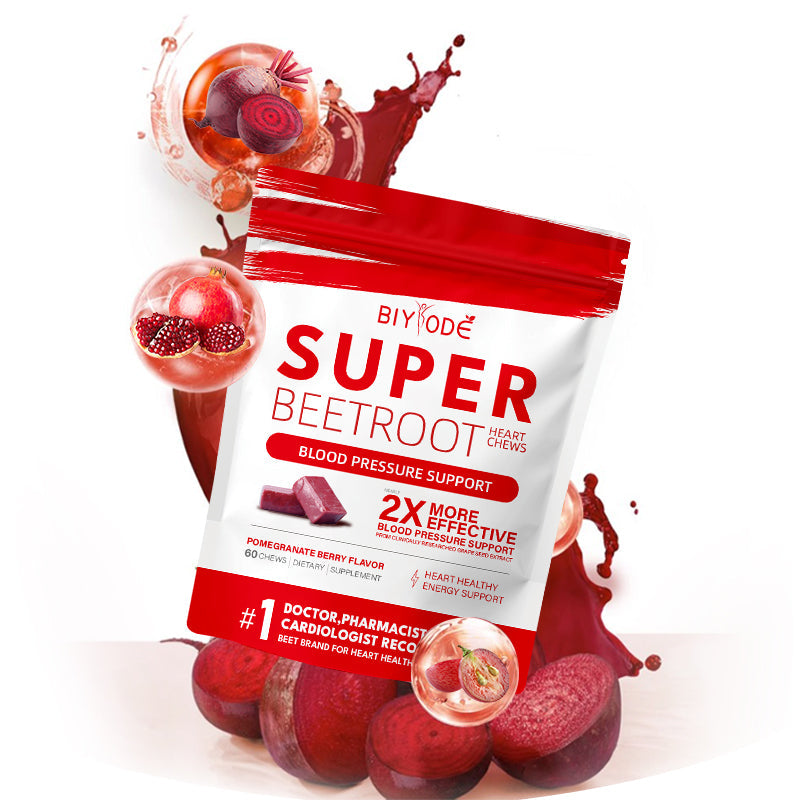 BIYODE Super Beetroot Heart Chews