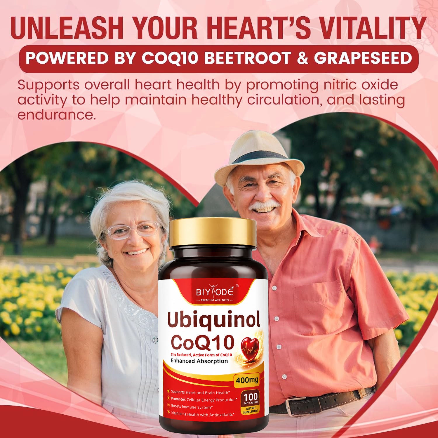 BIYODE Ubiquinol CoQ10 400mg