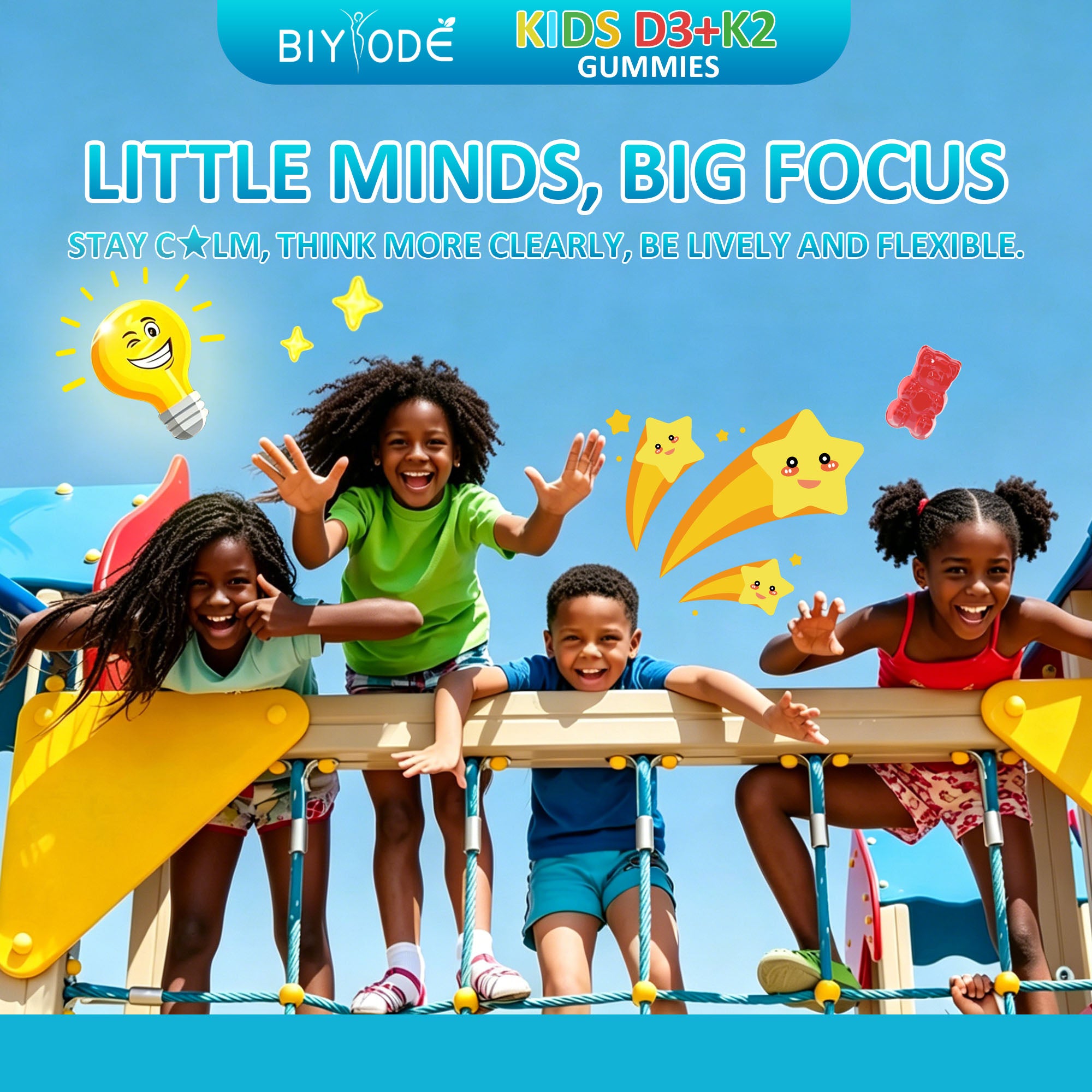 BIYODE Kids D3+K2 Gummies