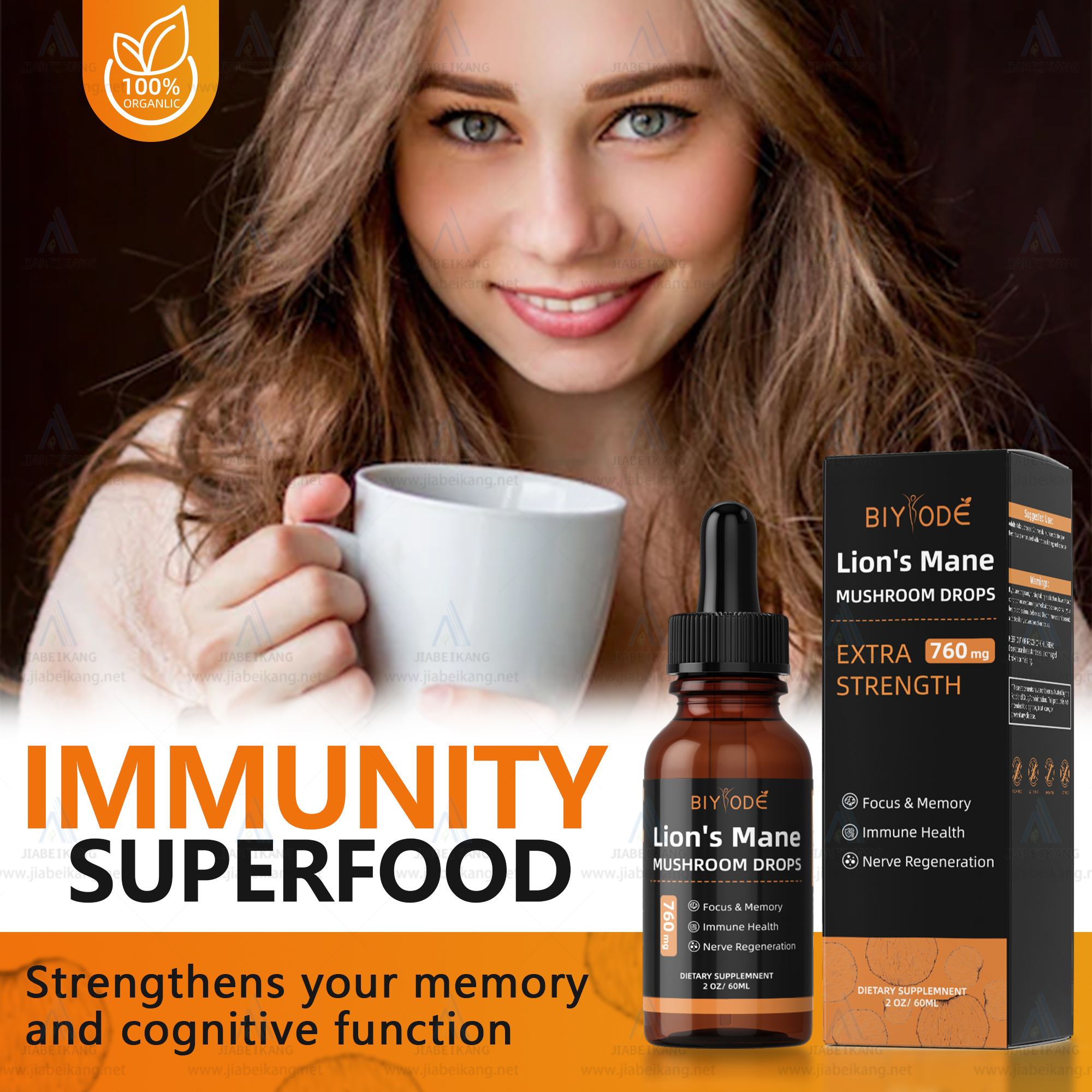 BIYODE Lion's Mane Mushroom Drops