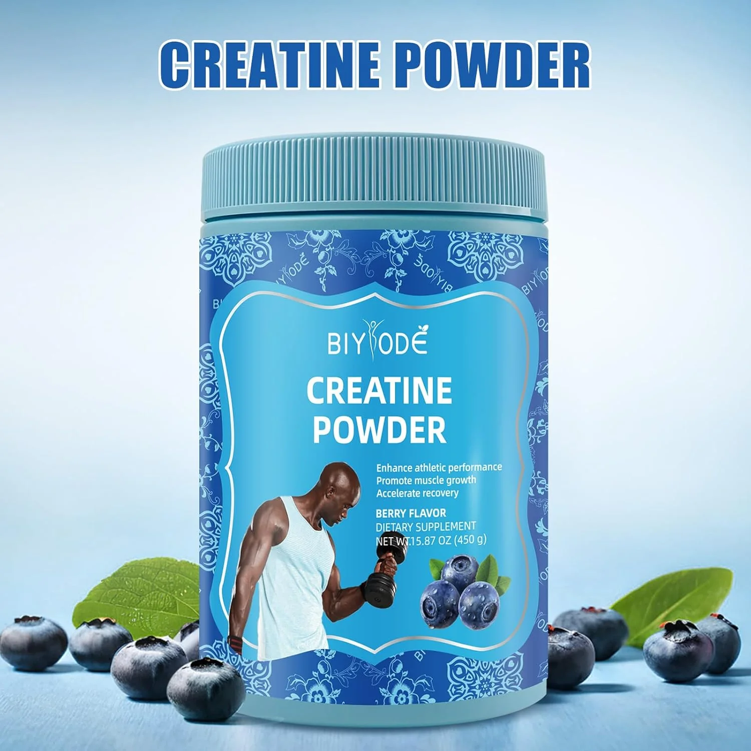 BIYODE Berry Flavored Creatine Powder (450g)
