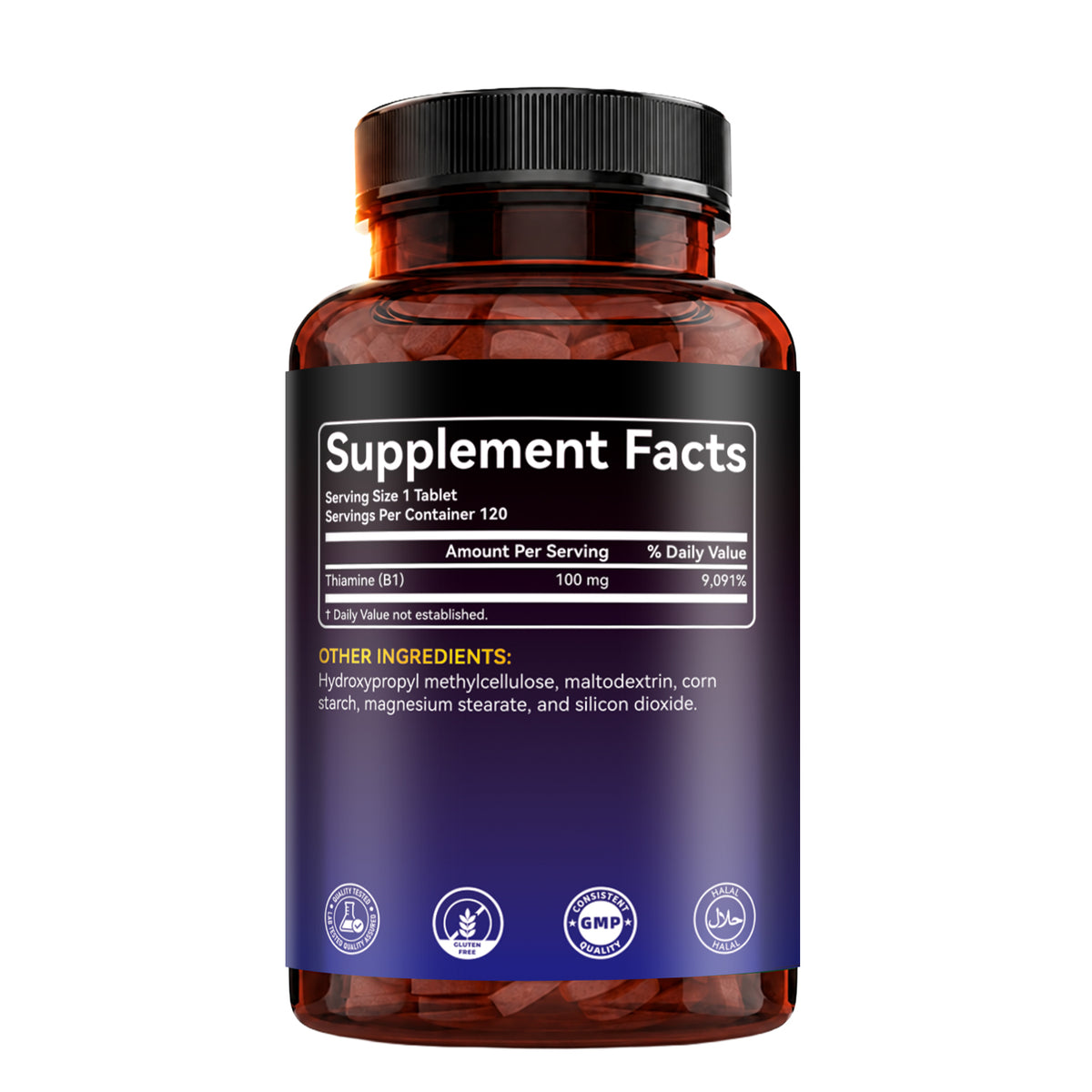 BIYODE Vitamin B1 (Thiamine) 100mg Tablets