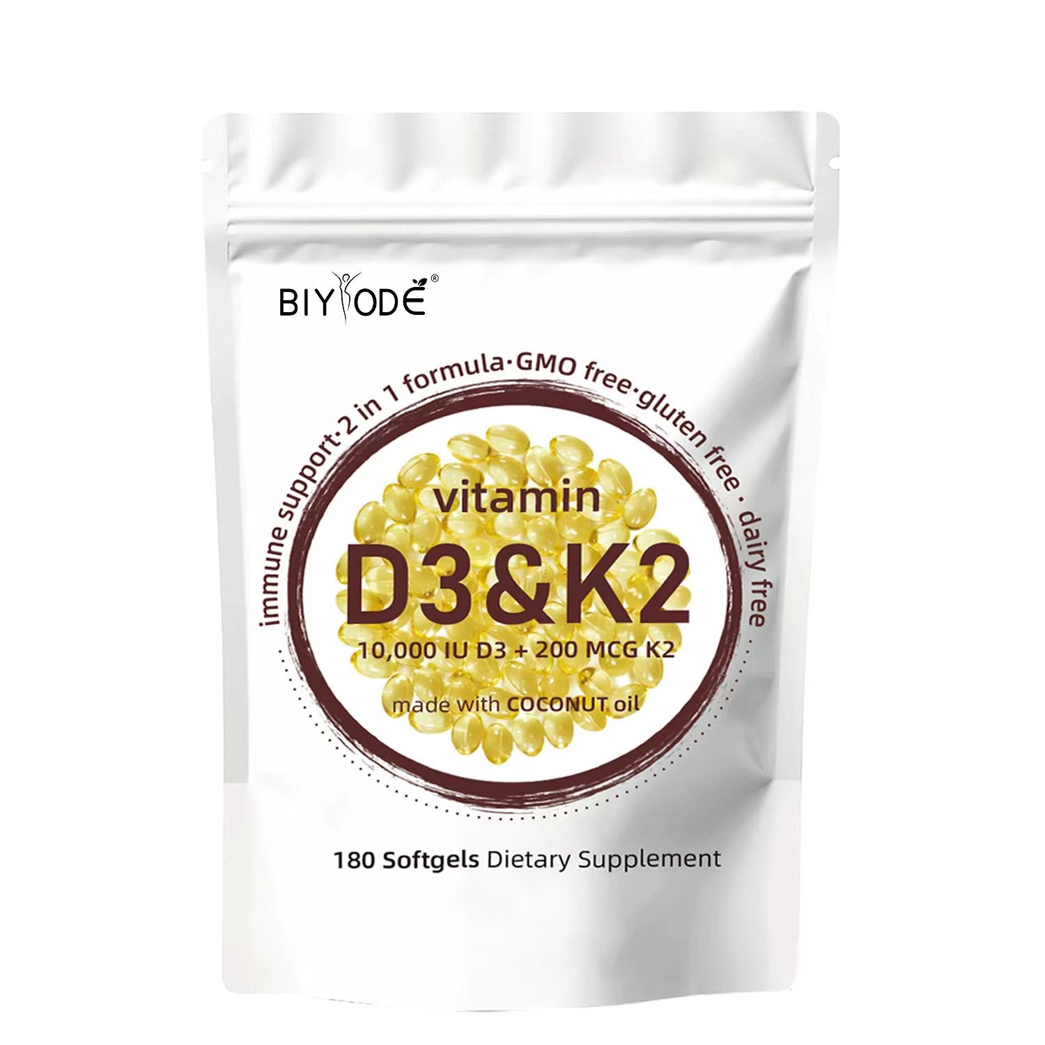 BIYODE Vitamin D3 & K2 Softgels