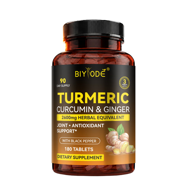 BIYODE High-Potency Turmeric Curcumin &amp; Ginger Complex